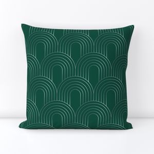 Emerald & Silver Art Deco Arches