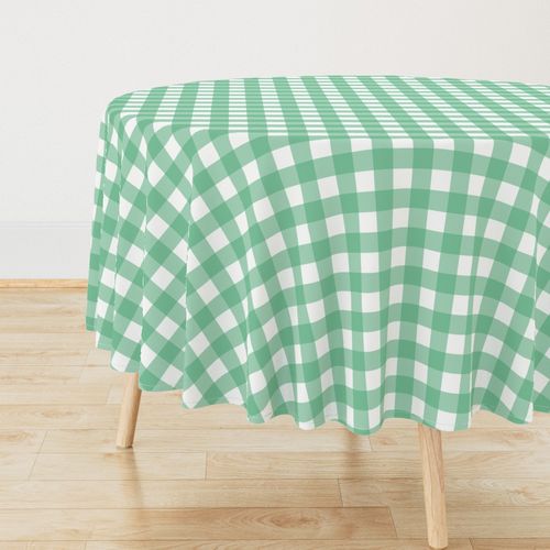 Preppy Coastal Gingham Fabric in Palm Green - Small 1.5 Inch Check