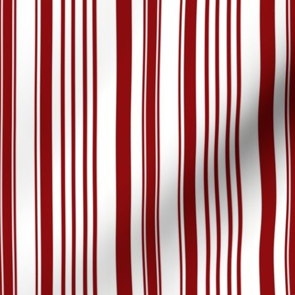 Candy Stripe Peppermint Irregular Stripes