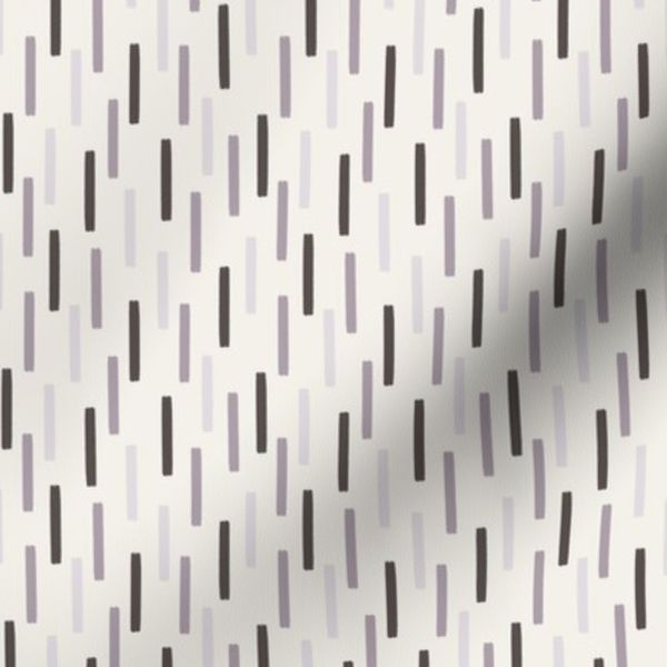 Modern Minimalist Vertical Lines Ecru Micro