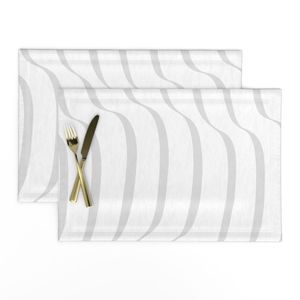 Japandi Stripes White and Gray