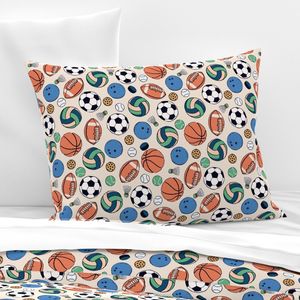 Varsity Vintage Sports Preppy All The Balls Multi Retro 2