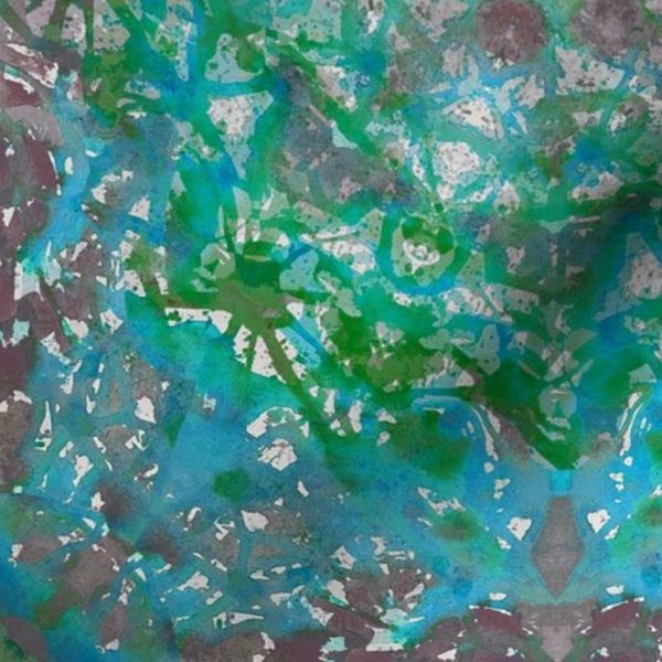 Bohemian Kaleidoscope - Misty Emerald - Large Scale