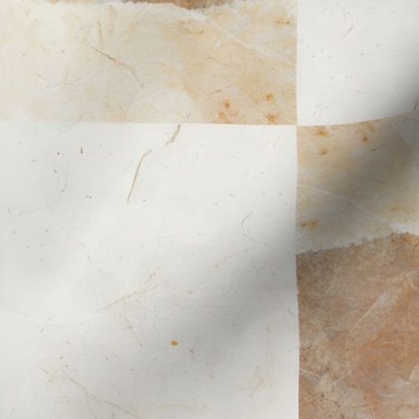 Soft Marble Checkered Pattern in Warm Neutrals