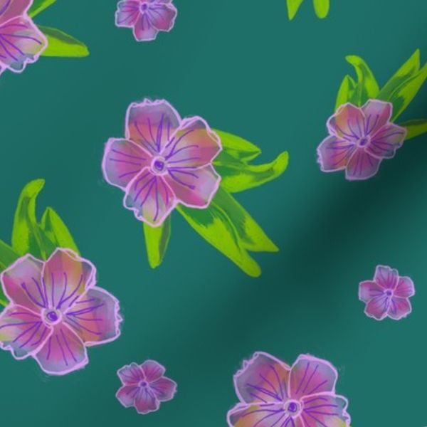 Tropical Petal Glow - radiant florals in a sunlit tropical rhythm