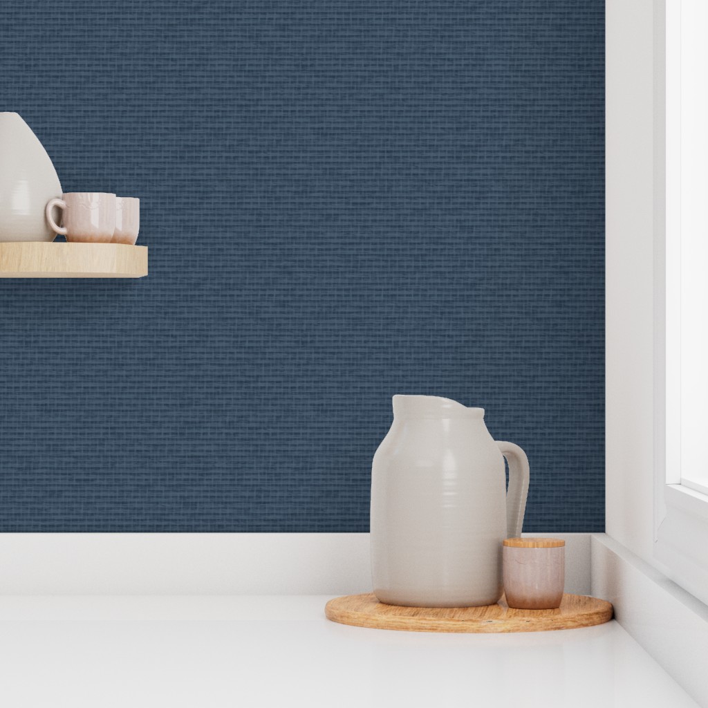Corner of a kitchen counter with a window and shelf showing Peel and Stick wallpaper on the walls
