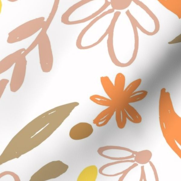 Orange Simple Flower