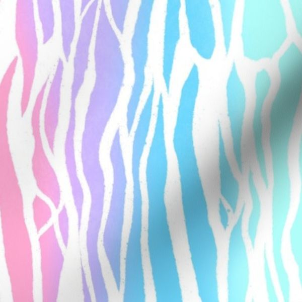 Streaky bacon strips pastel rainbow
