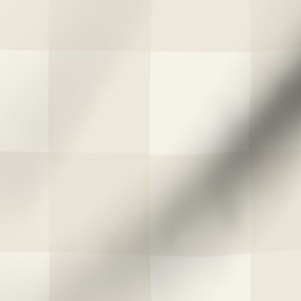 Gingham Buffalo Check Off White Cream Khaki Beige Cottagecore