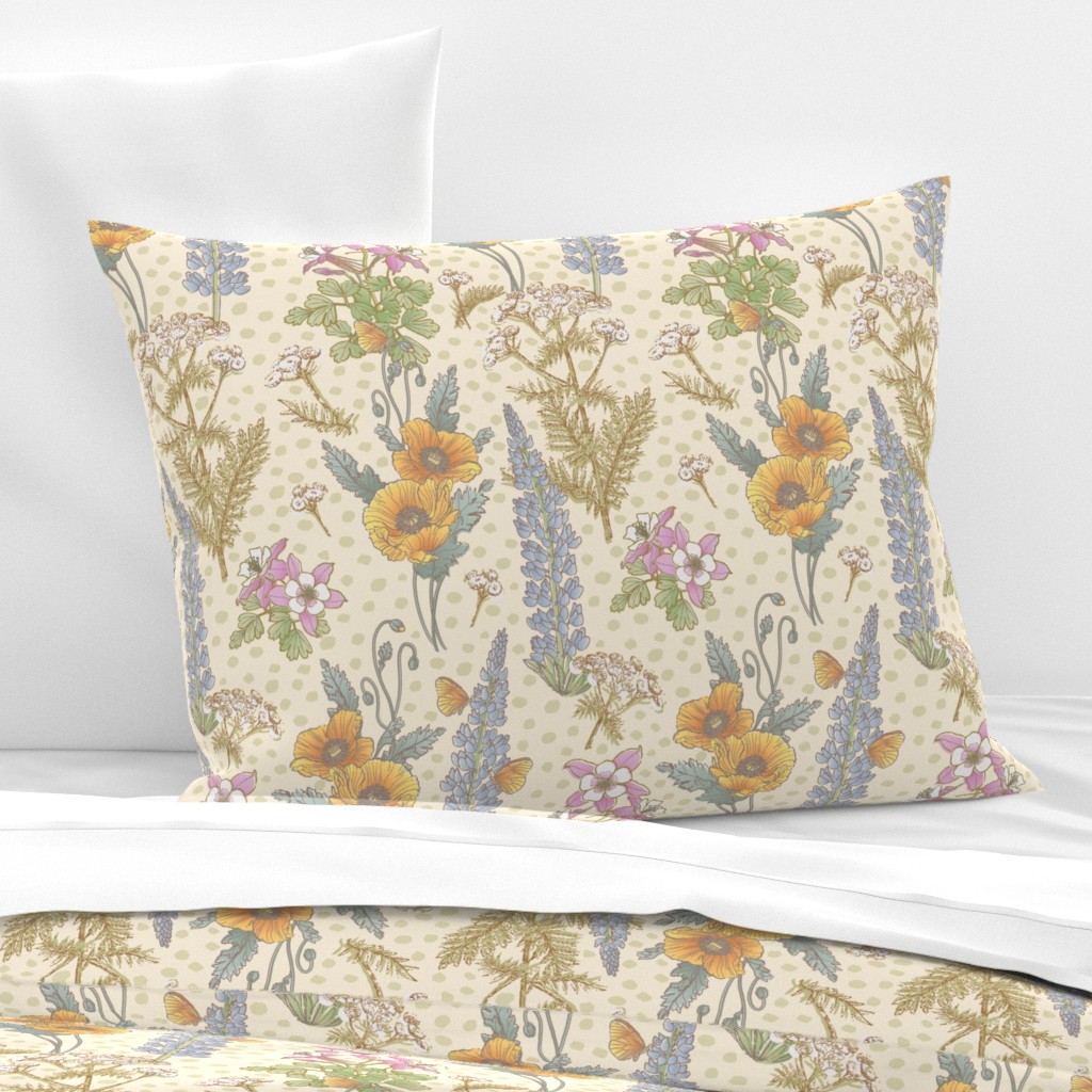 Standard Pillow Sham with a knife-edge on a bed
