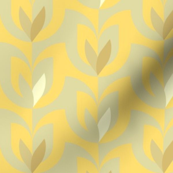 Retro Mustard Mid-Century Tulip S