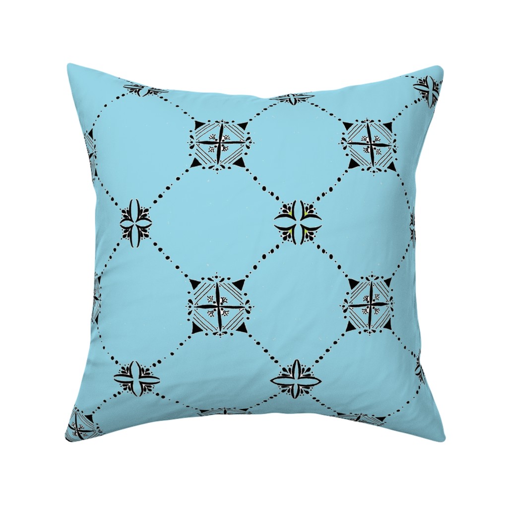 18 inch square Throw Pillow on a white background