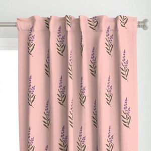 Cottage Purple Floral On Pink LG