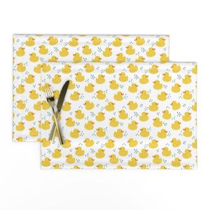 Yellow Rubber Duck on White