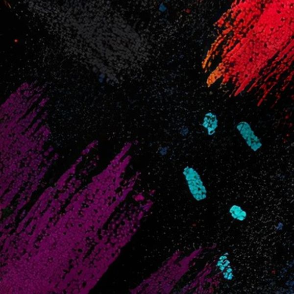 Bold Abstract Paint Strokes Seamless Texture Pattern