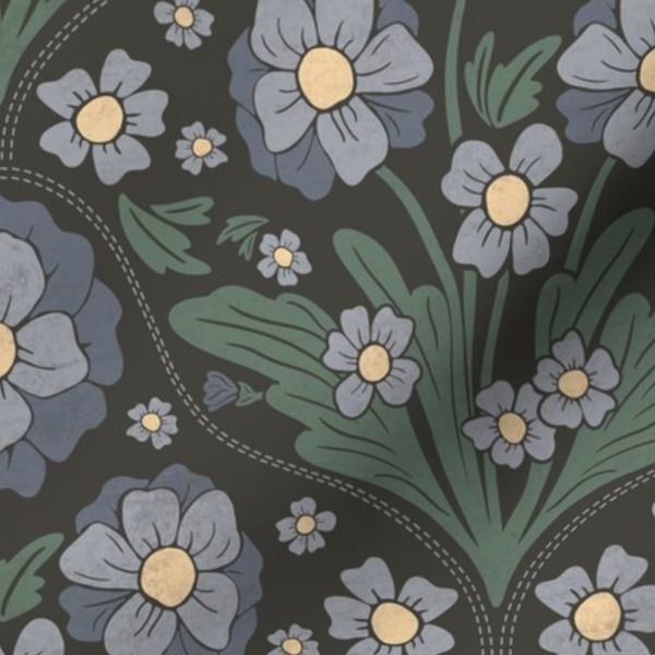 Meadow Heirloom Bouquet In Denim Night