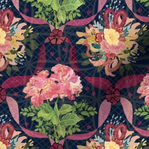 IMG 3005 Parlor Roses and Plaid - small - Sizing Customization Available