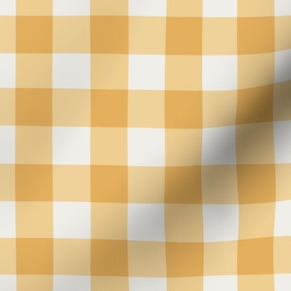 Classic Country Gingham - Buttermilk Yellow - Farmhouse/Cottagecore- 6"
