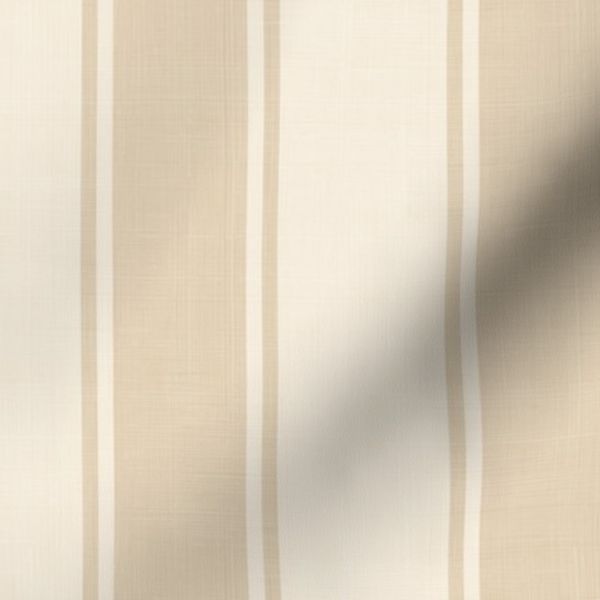 L Natural Oatmeal Beige Neutral Vertical Stripe Minimalist