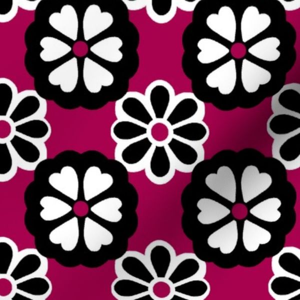 Lovetiya-Black & Crimson Rose Deep Raspberry-Regular Scale