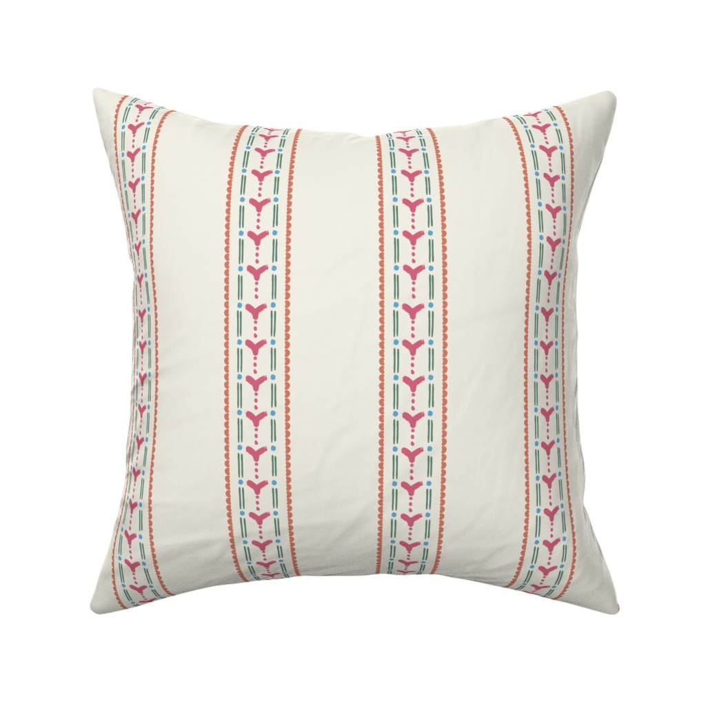 18 inch square Throw Pillow on a white background
