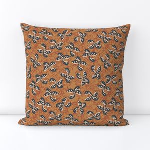 Twirly Toss Flutter and Texture - rust terracotta
