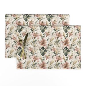 Lilies Garden Elegant Pink White