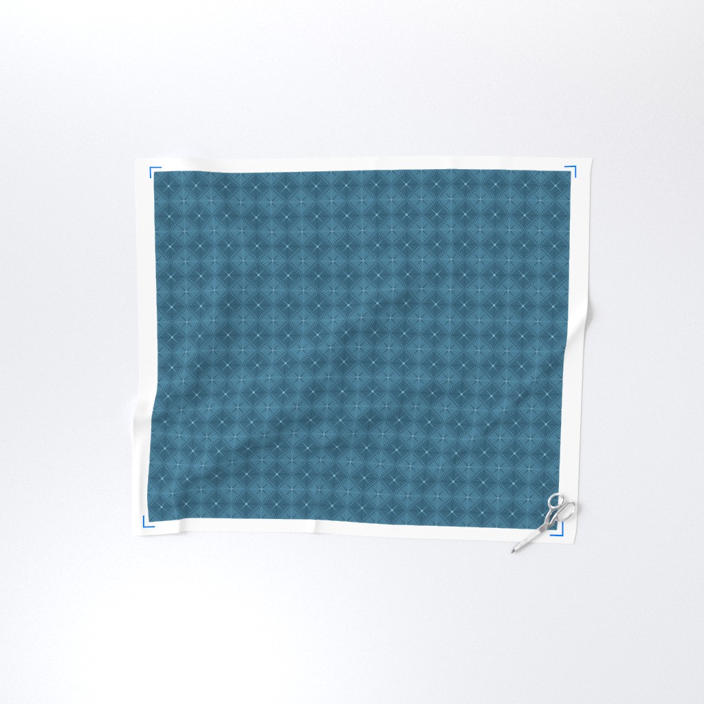 Yard of fabric with selvedge and sewing shears