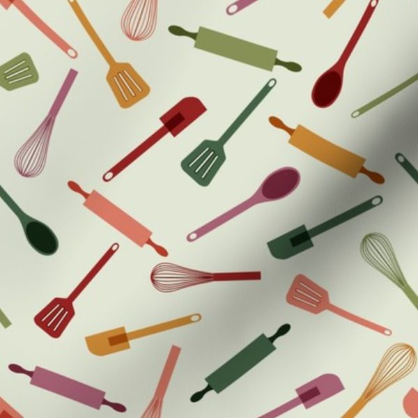 Kitchen Utensils - Muted Colors