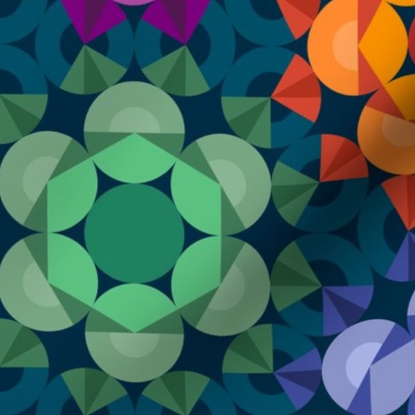 The Zwart Circle Pattern Variation 5.3 GREEN/Flowers