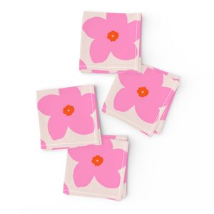Pink Retro Flower