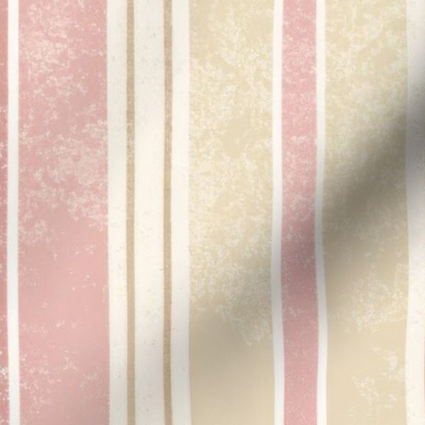 Vintage Farmhouse Distressed Stripes Pattern in Blush Pink and Sage Green