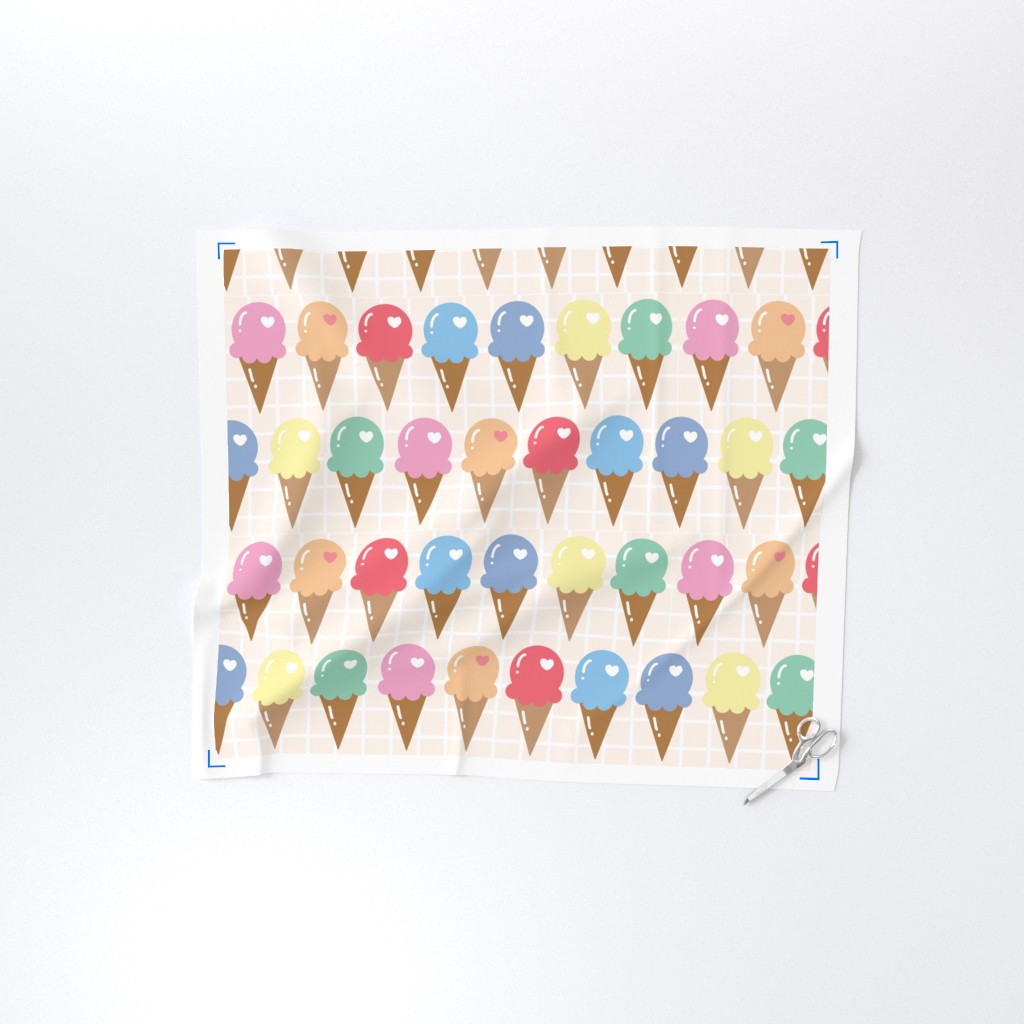 Yard of fabric with selvedge and sewing shears