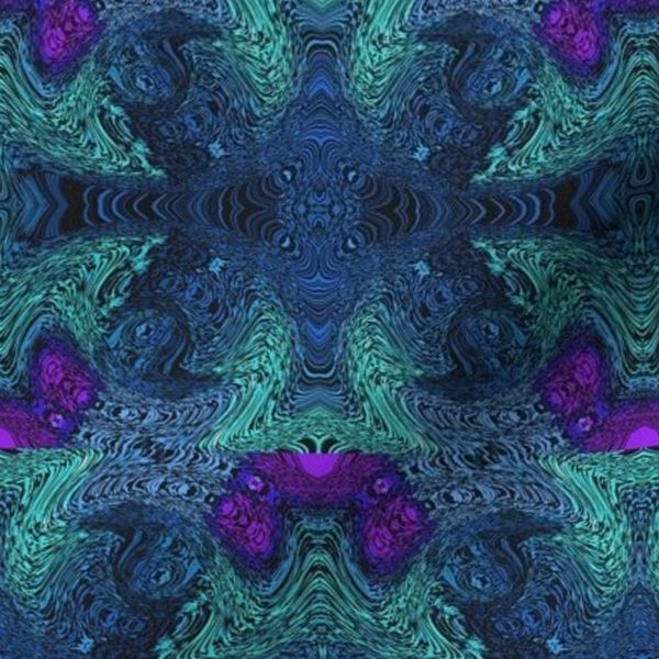 Green And Purple Hen Swirl Pattern 5 2 26