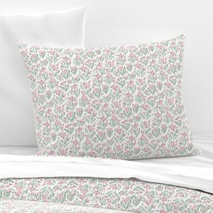 Esme Cottagecore Floral in Jade Green and Lotus Pink (small)