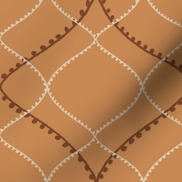 Vintage Lace Diamond Blender-Warm Clay-Medium Scale