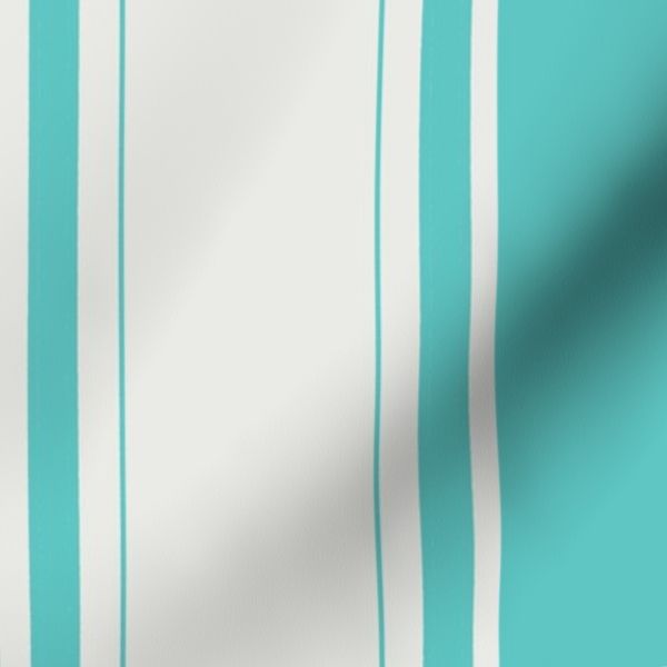 Transitional Vertical Pinstripe Paneling Quiet Luxury Wallcovering teal