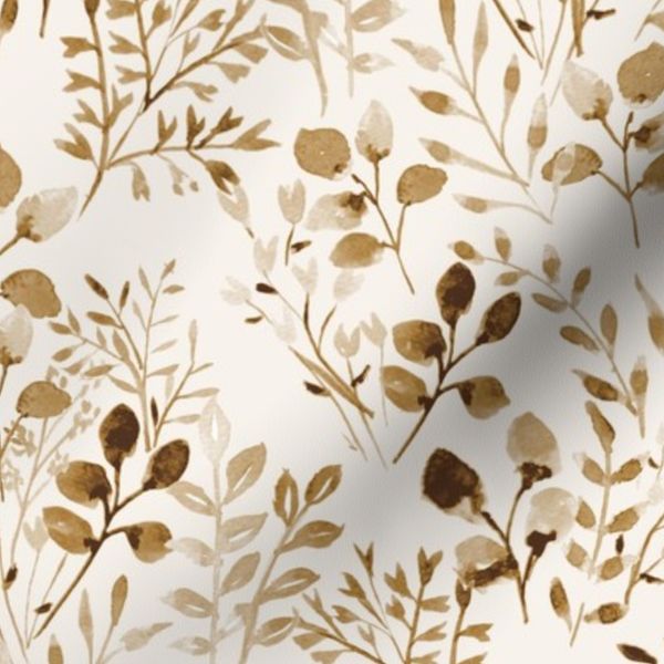 Various leaves in hues of brown one way large