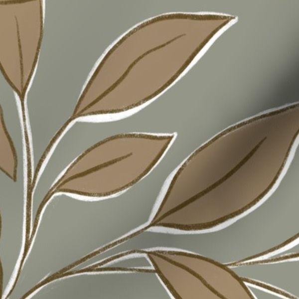 Neutral Leaves and branches dark