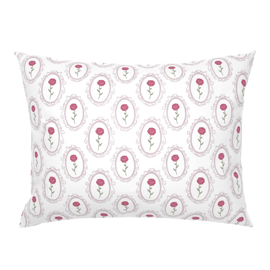 Standard Pillow Sham with a knife-edge on a white background