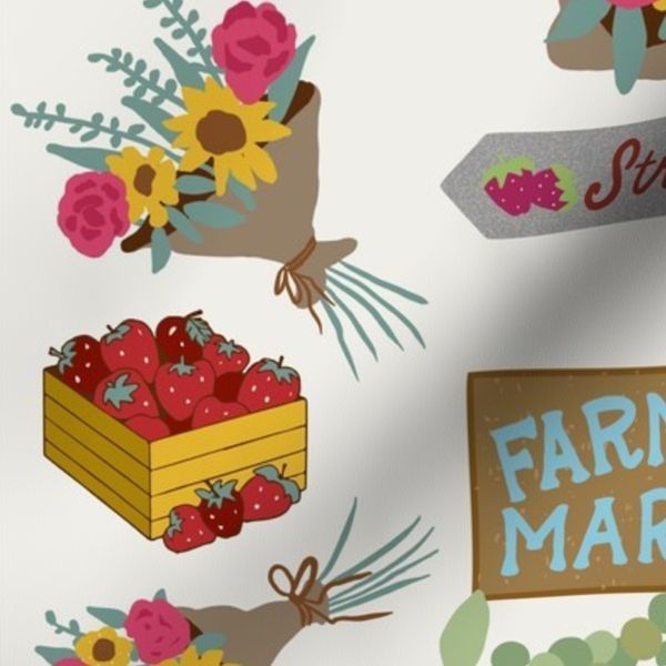 Berry happy at the farmers market