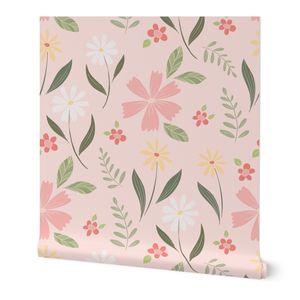 Isla Field Flowers - large - light pink