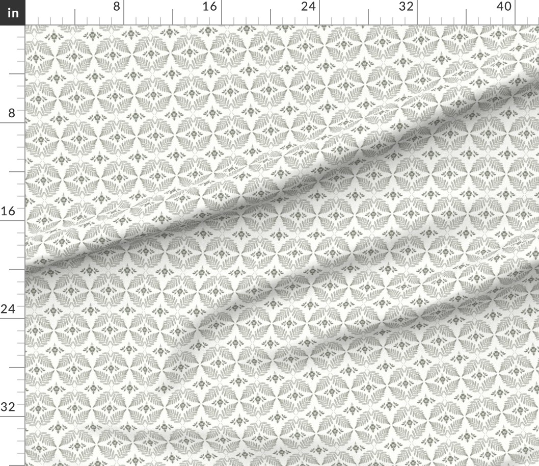 42 x 36 in (107 x 91 cm) Yard with rulers