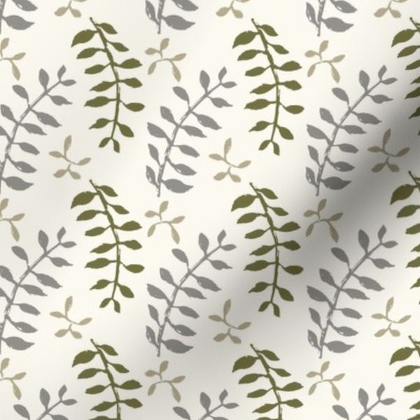Foliage Fluttter 3x3 Olive