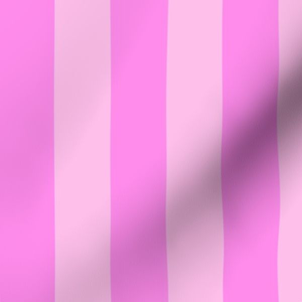 bright pink stripes - simple pink bubblegum stripes - M