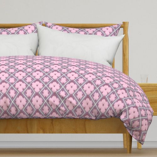 Pink Geometric Abstract Lattice