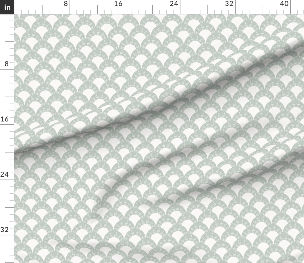 42 x 36 in (107 x 91 cm) Yard with rulers