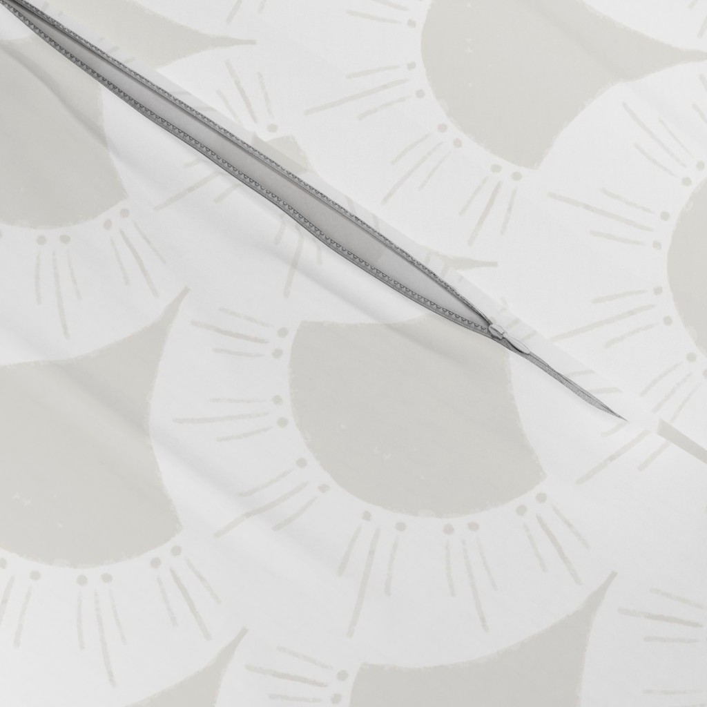 Close up of the invisible zipper on the bottom edge of the Duvet Covers