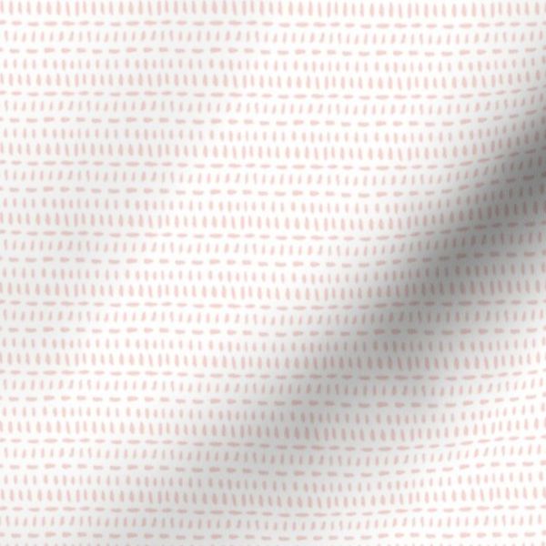 S - Brush marks in Pale Pink On White