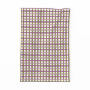 Green Pink Fuchsia White Gingham